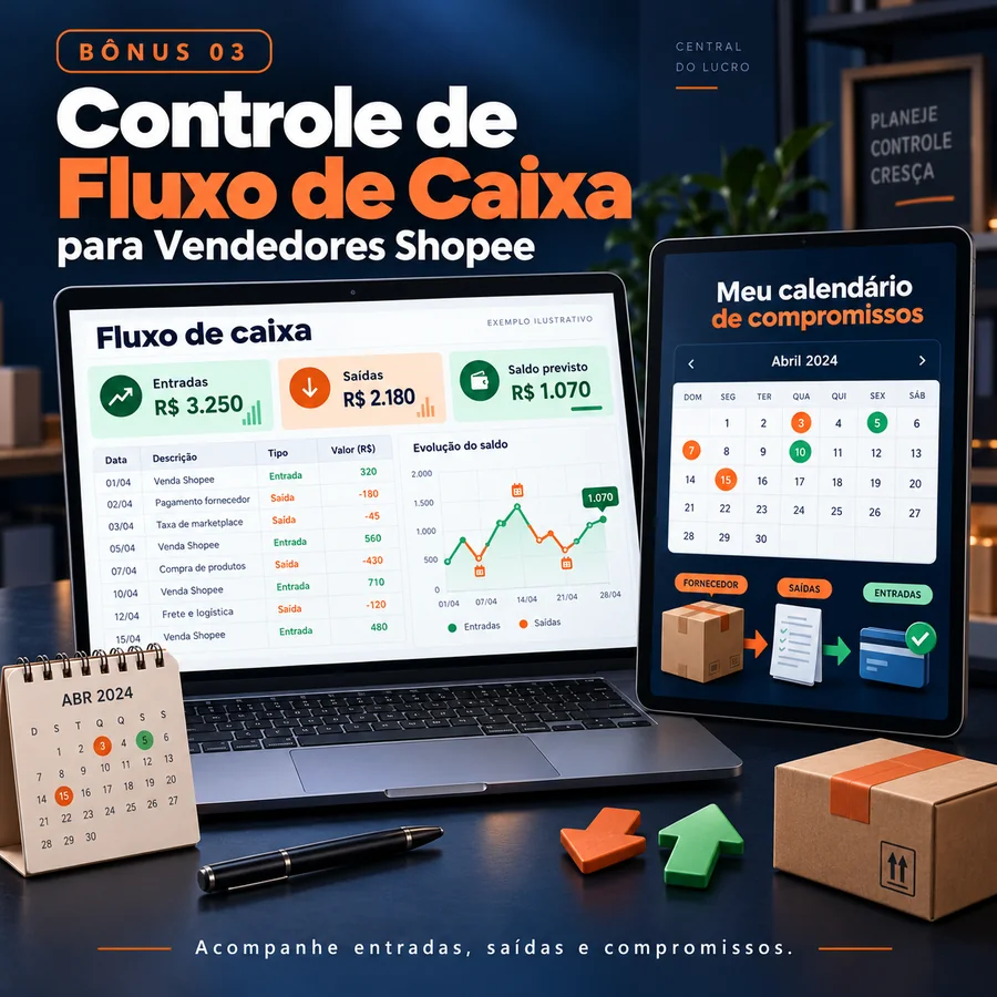 Controle de Fluxo de Caixa para Vendedores Shopee